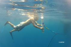 Colocando el CPOD, un sistema de monitorización elctrónica ©Alnitak