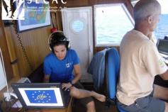 En el puente del Oso Ondo, introduciendo datos ©SECAC