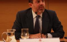 Federico Ramos - Secretario de Estado de Medio Ambiente - durante su discurso en el Seminario sobre el proyecto INDEMARES celebrado en marzo de 2013